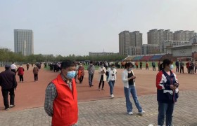 昌邑市文华学校开展志愿服务，助力富昌社区核酸检测