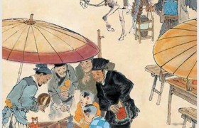 清明（担酒上坟）